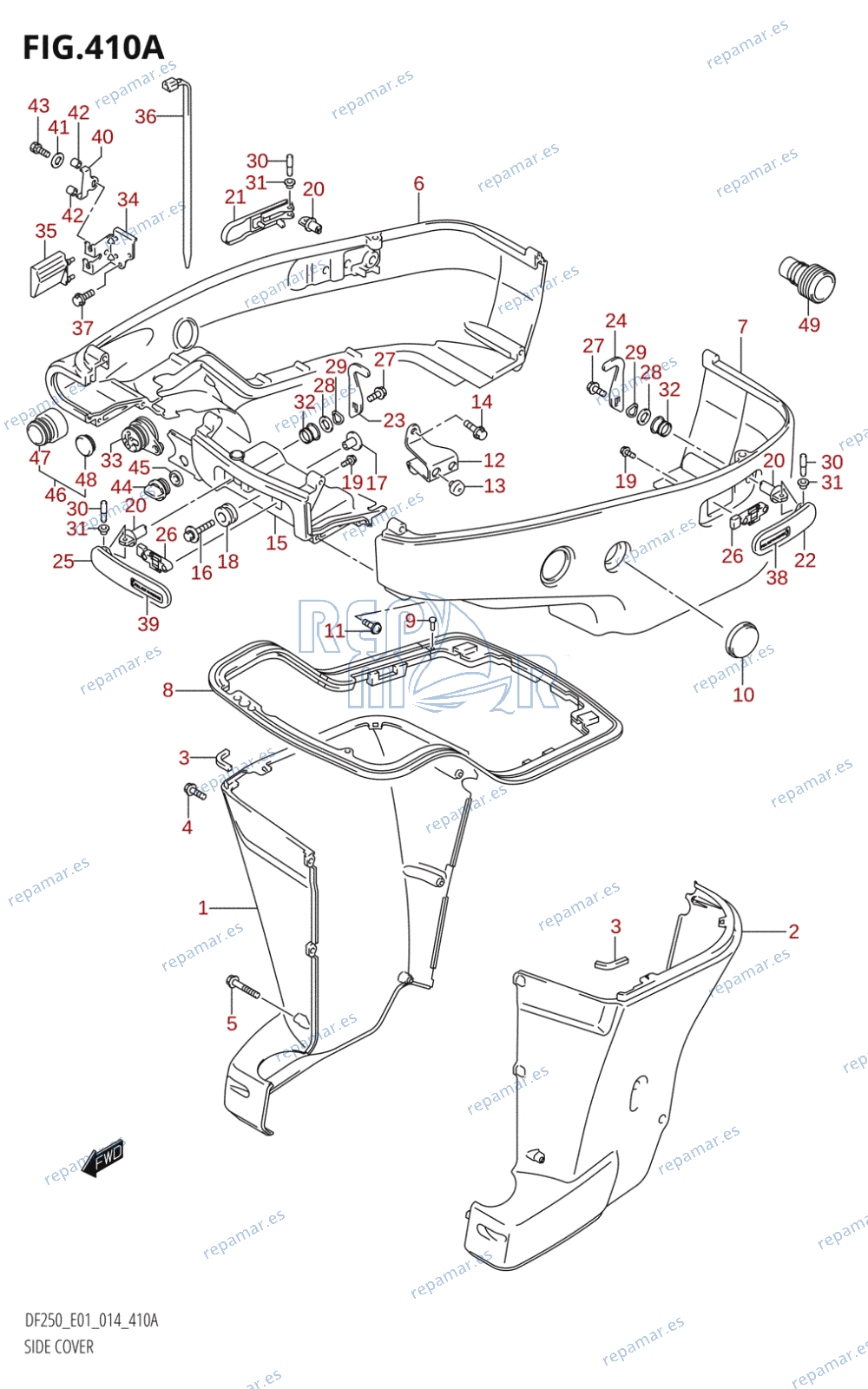 410A - SIDE COVER (X-TRANSOM,XX-TRANSOM)