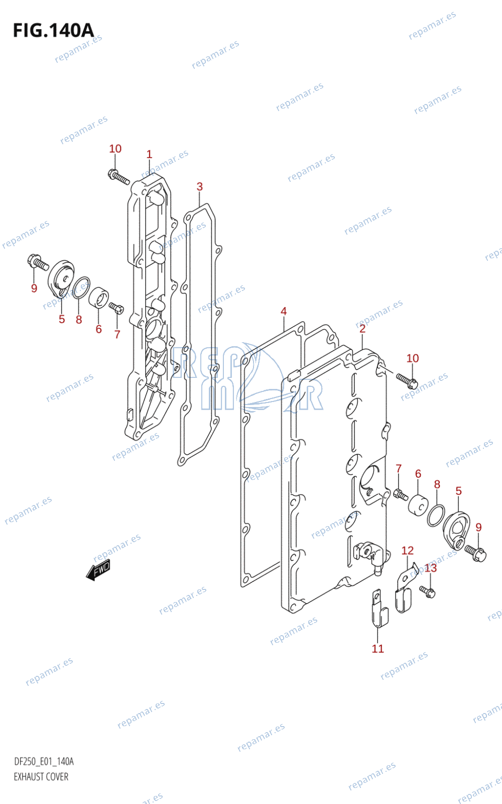 140A - EXHAUST COVER