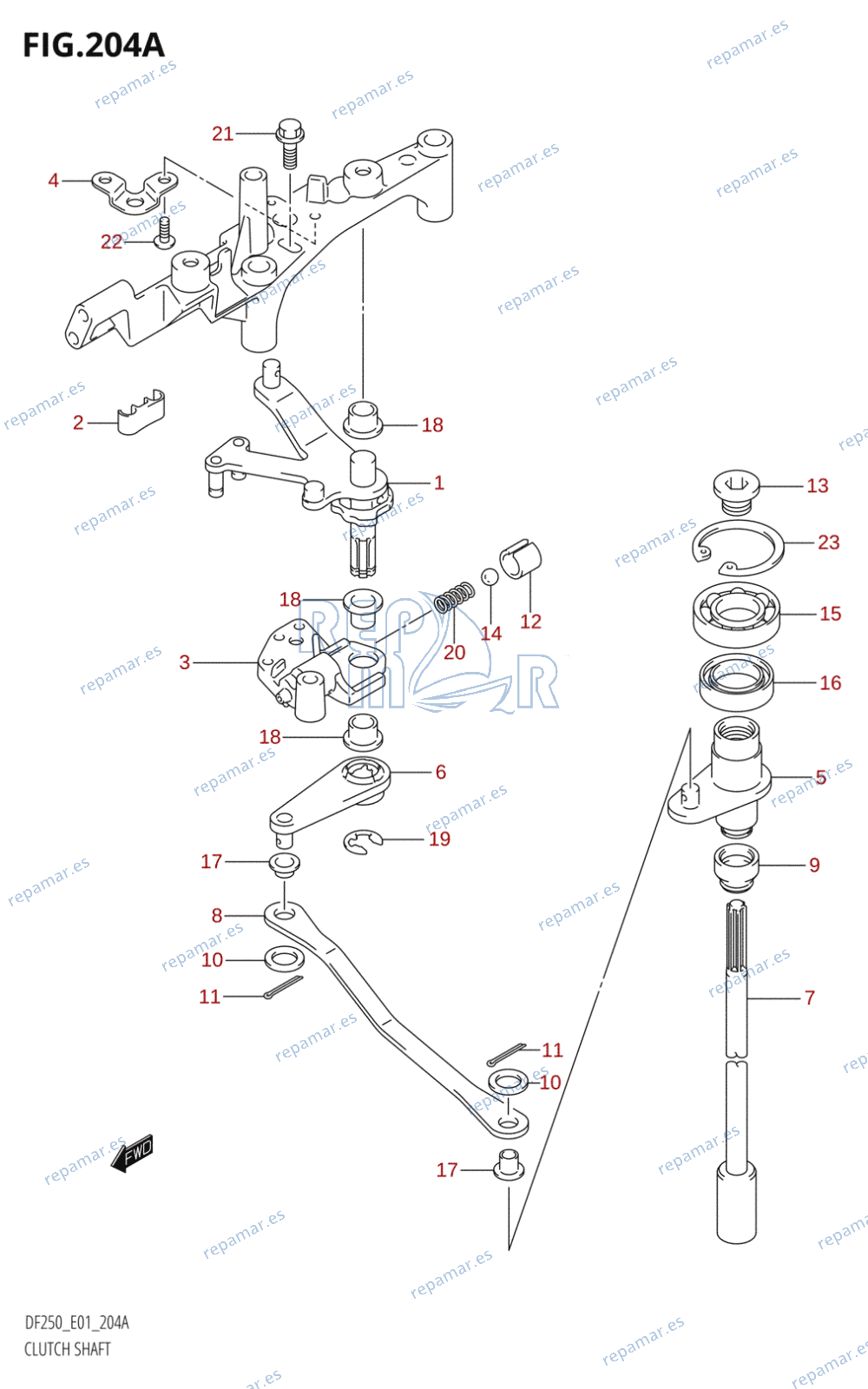 204A - CLUTCH SHAFT