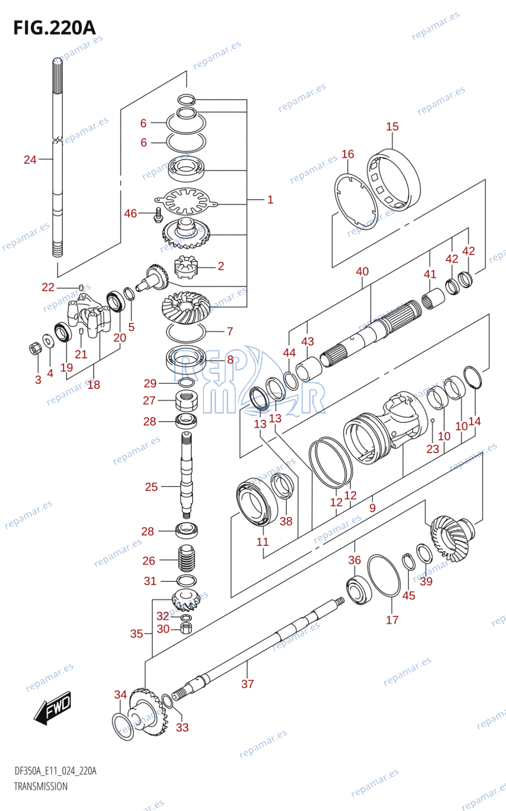 220A - TRANSMISSION (E01,E11,E40)