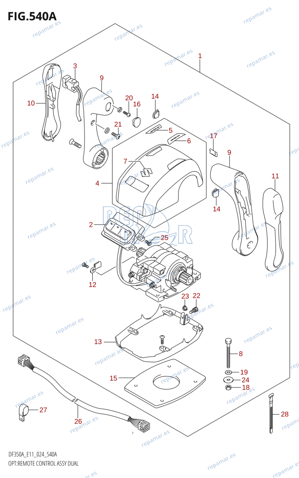 540A - OPT:REMOTE CONTROL ASSY DUAL