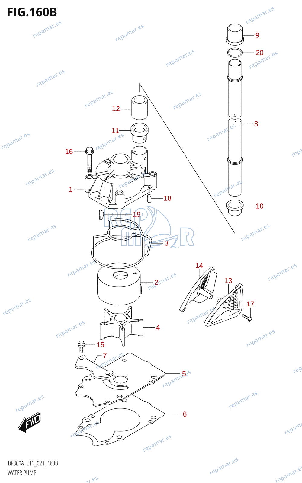 160B - WATER PUMP (E40)