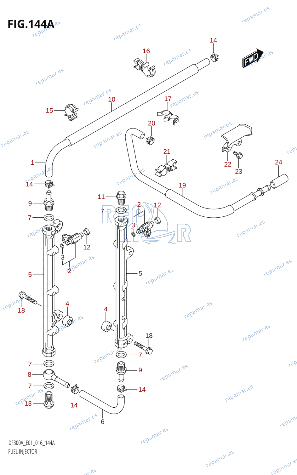 144A - FUEL INJECTOR (DF300A:E01)