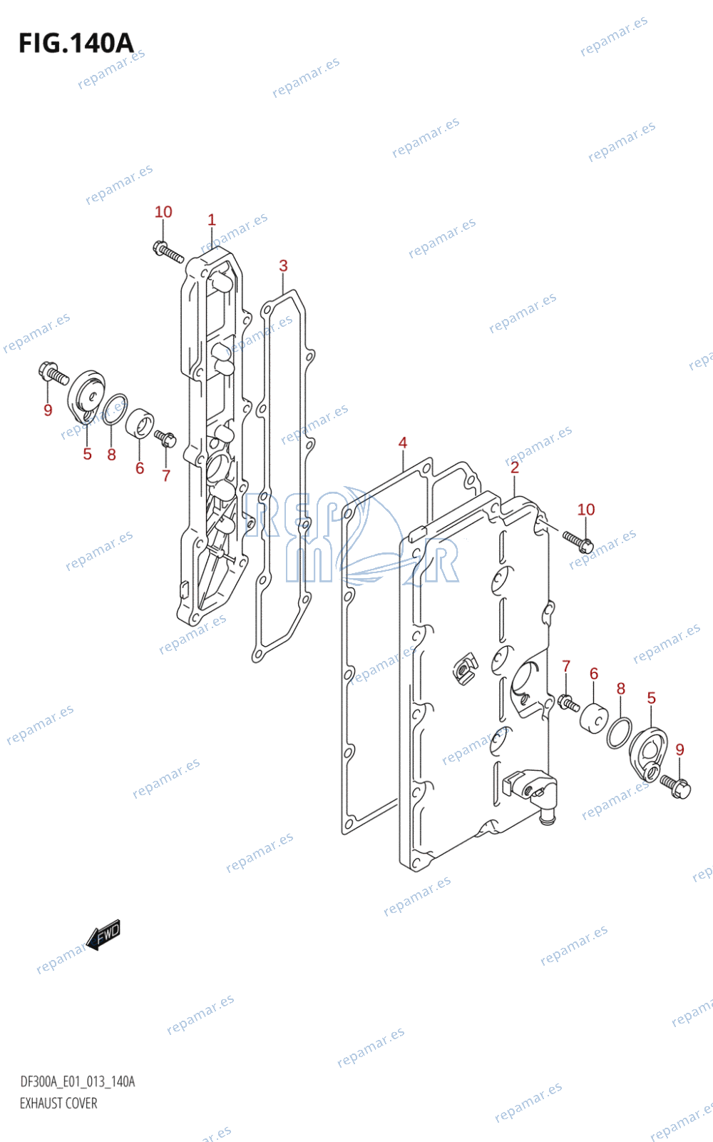 140A - EXHAUST COVER