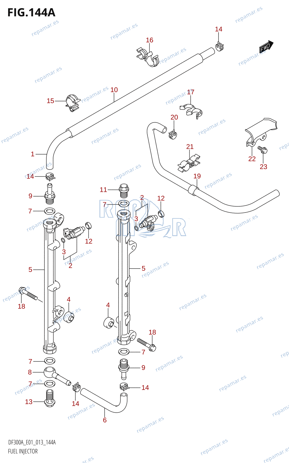 144A - FUEL INJECTOR (DF300A:E01)