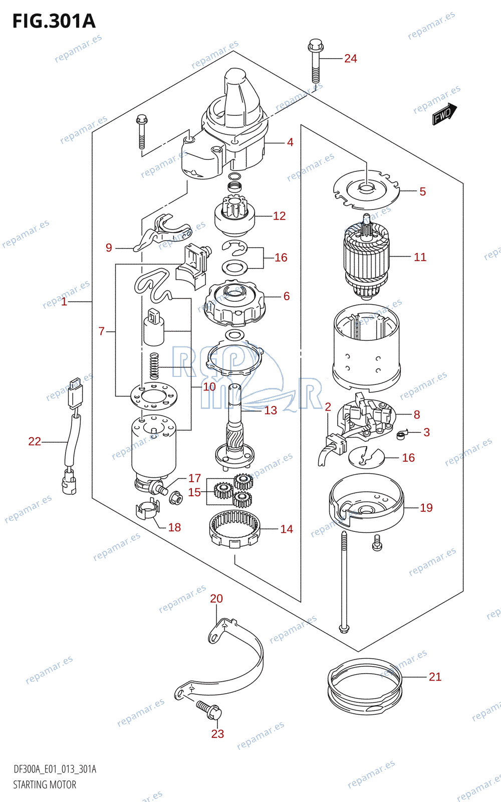 301A - STARTING MOTOR