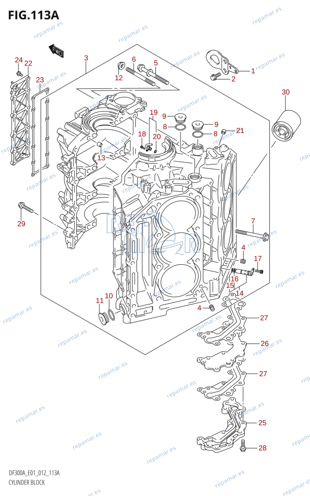 113A - CYLINDER BLOCK