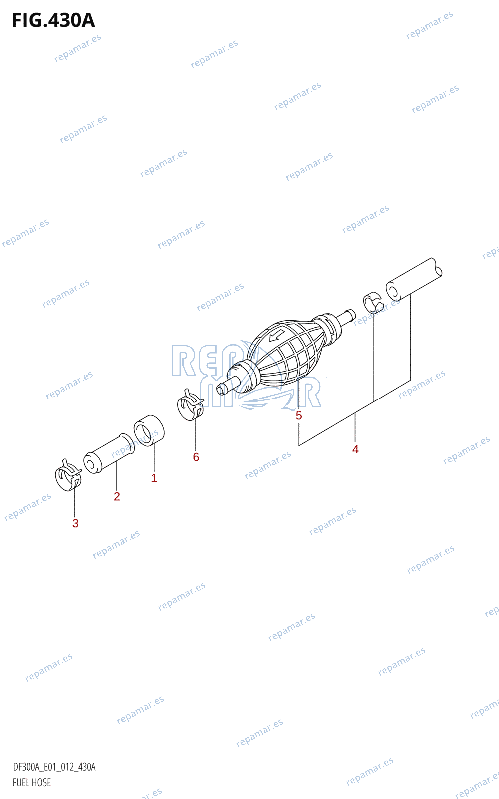 430A - FUEL HOSE (DF300A:E01)