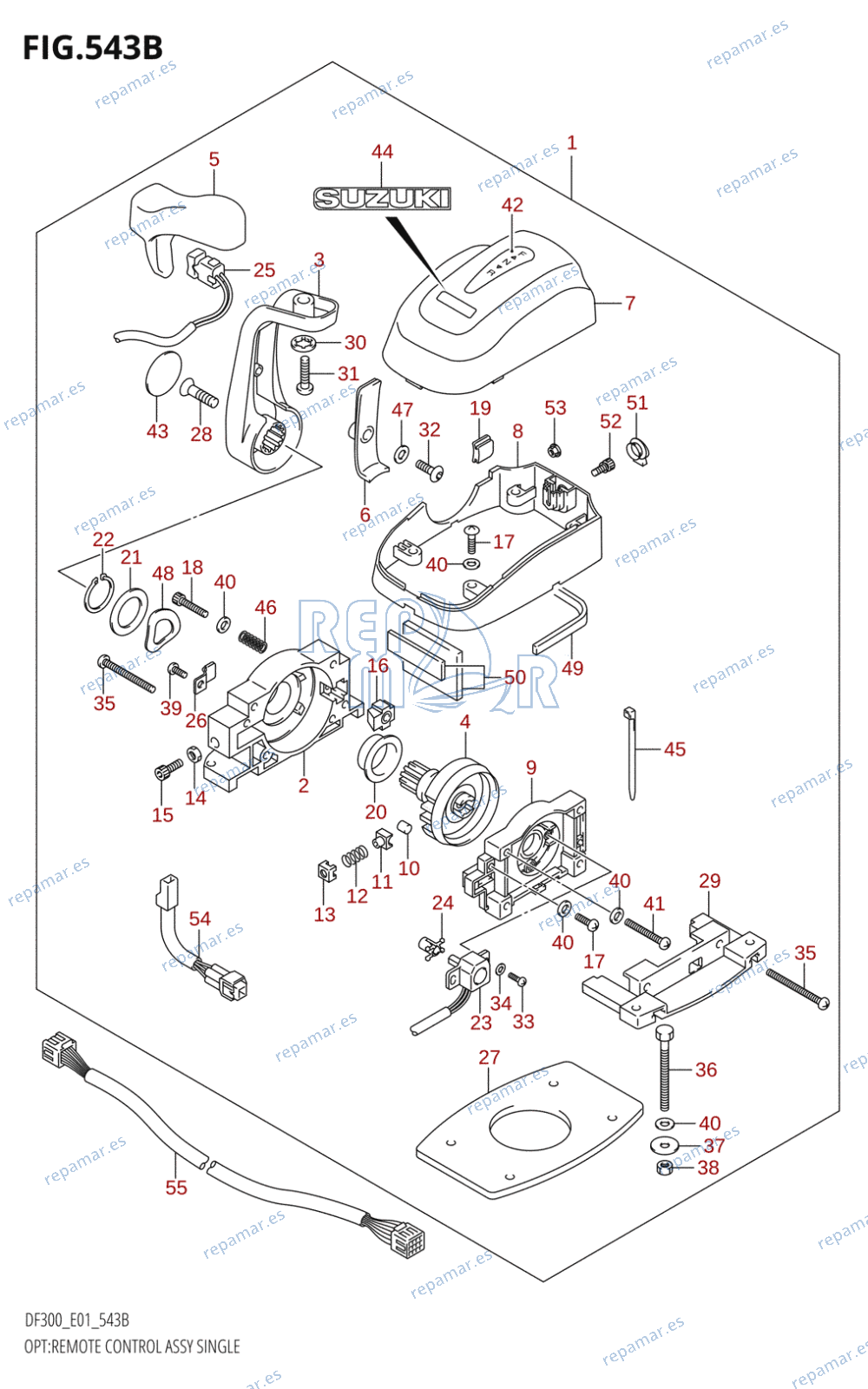 543B - OPT:REMOTE CONTROL ASSY SINGLE (K8,K9,K10,011)