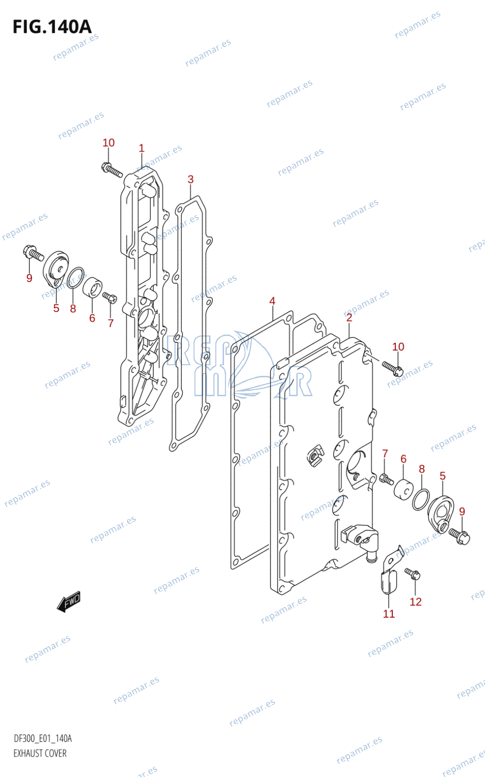 140A - EXHAUST COVER