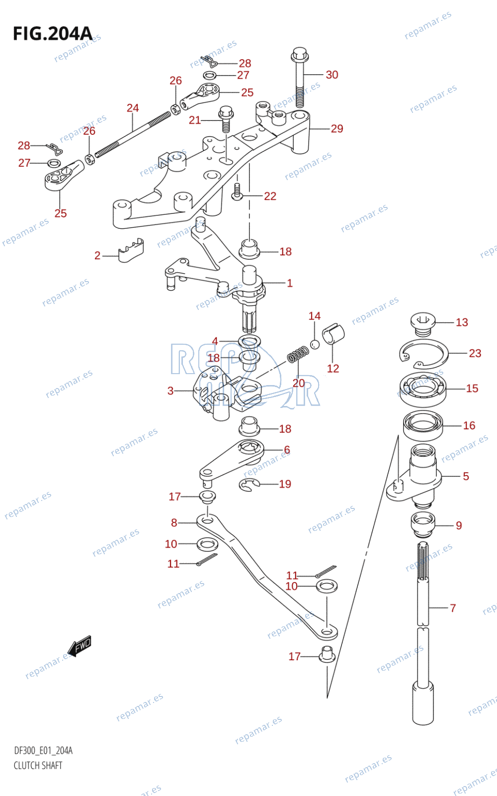 204A - CLUTCH SHAFT