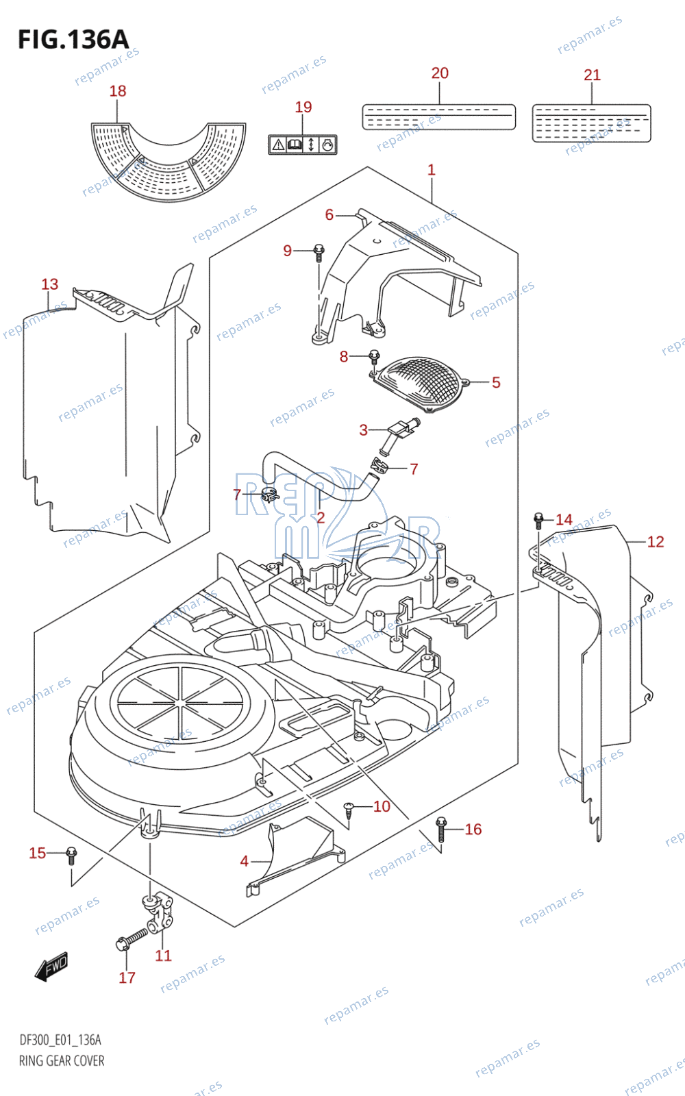 136A - RING GEAR COVER