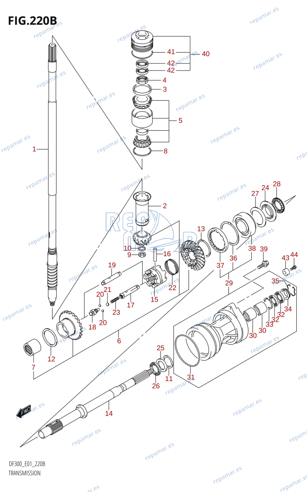 220B - TRANSMISSION (DF300Z)