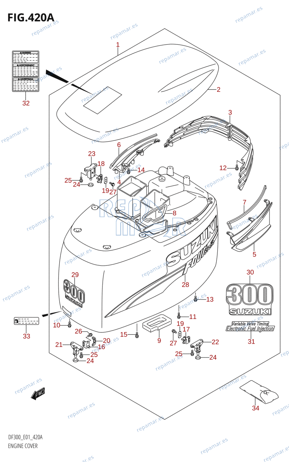 420A - ENGINE COVER (K7,K8,K9)