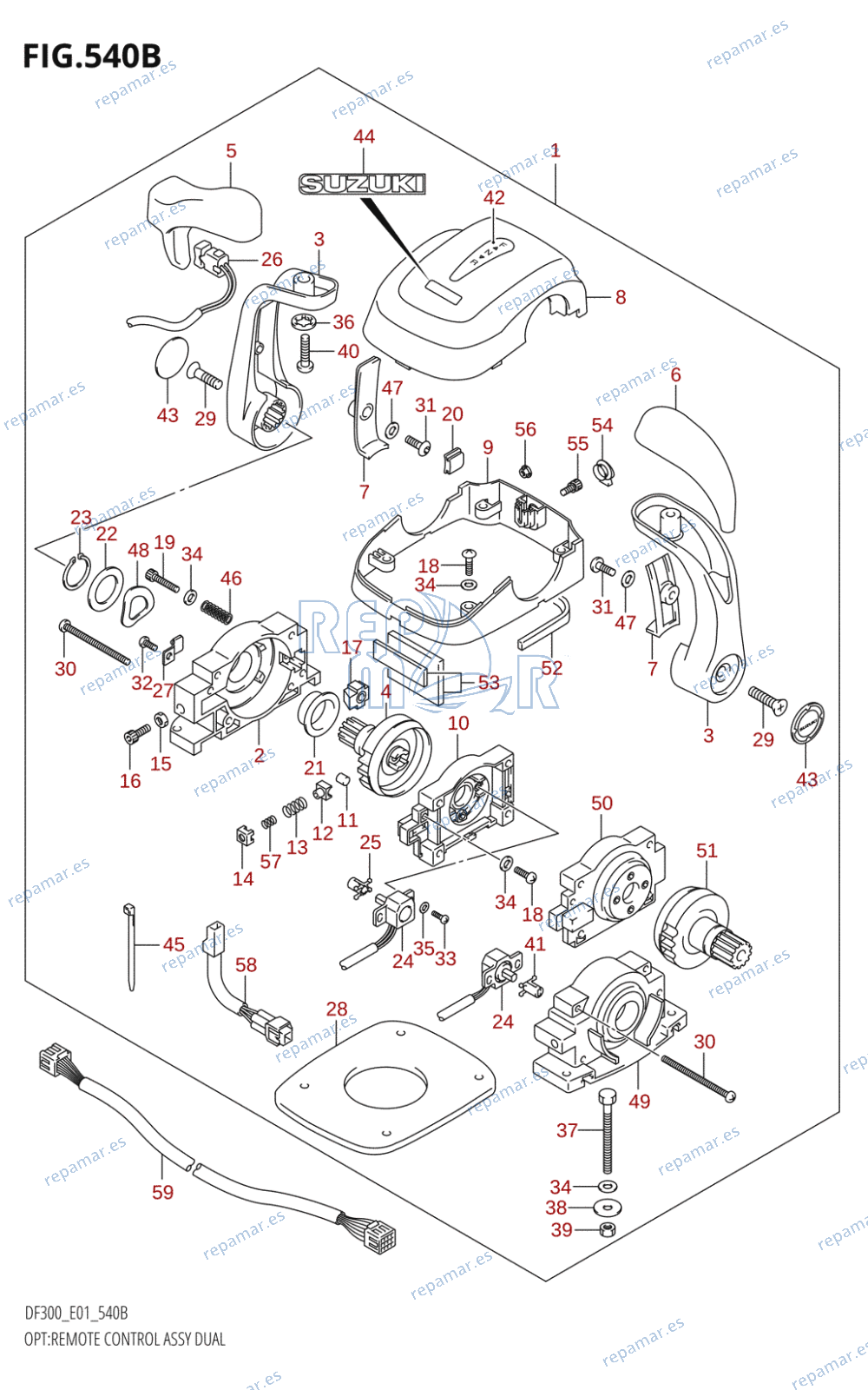 540B - OPT:REMOTE CONTROL ASSY DUAL (K8,K9,K10,011)