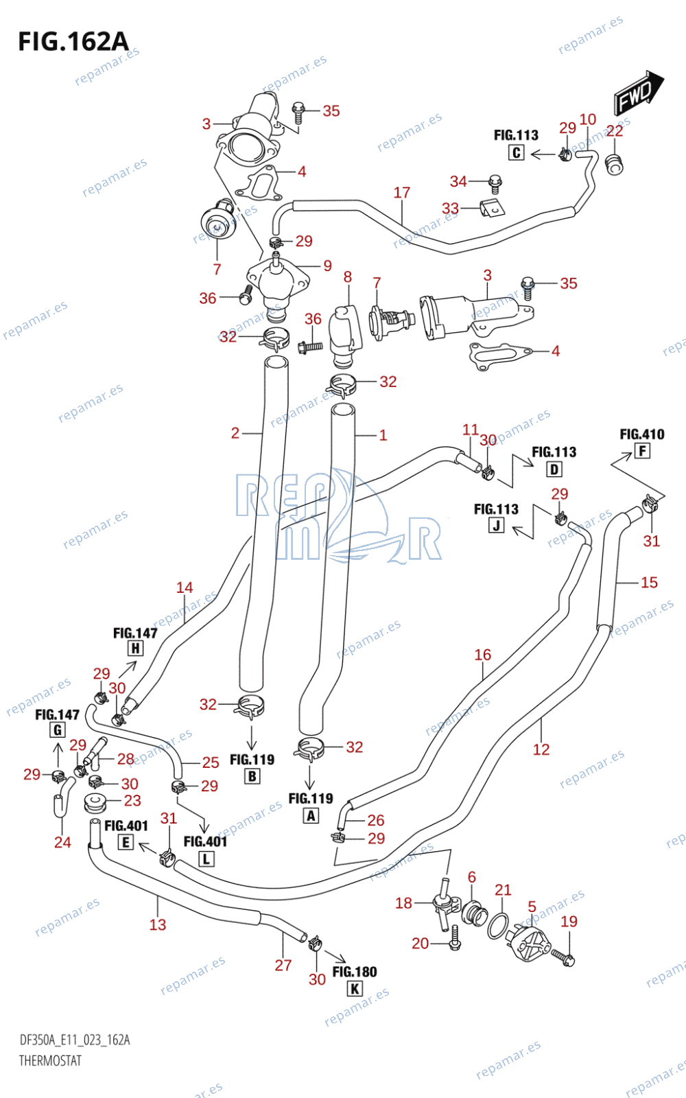 162A - THERMOSTAT (020,021,022)