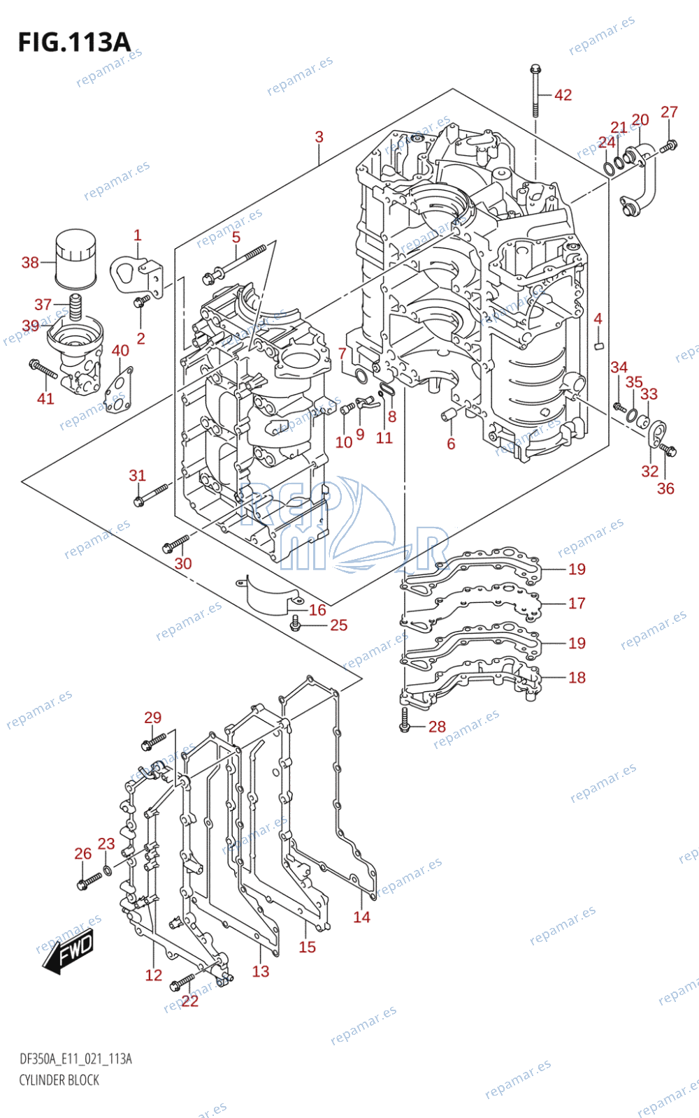 113A - CYLINDER BLOCK