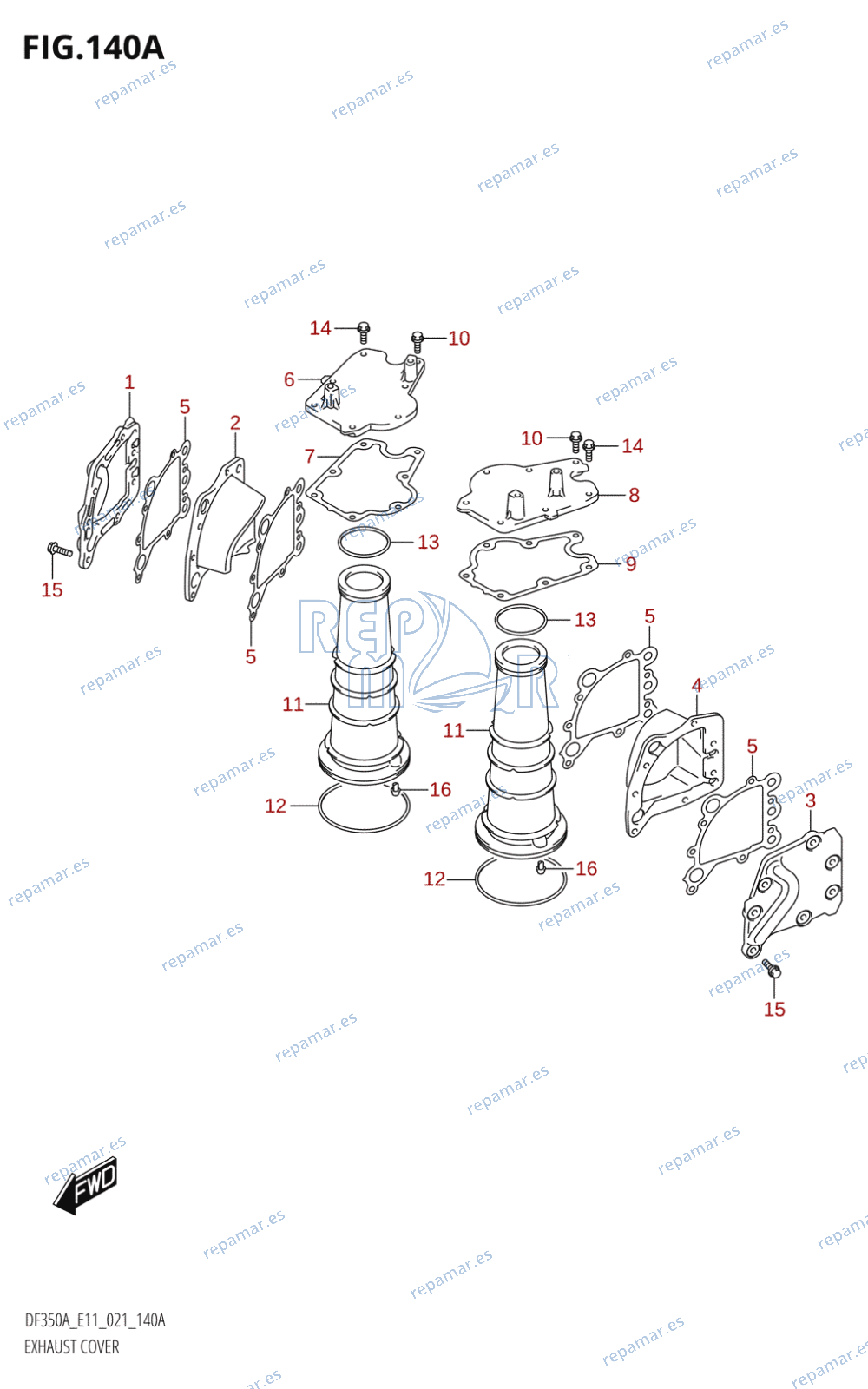 140A - EXHAUST COVER