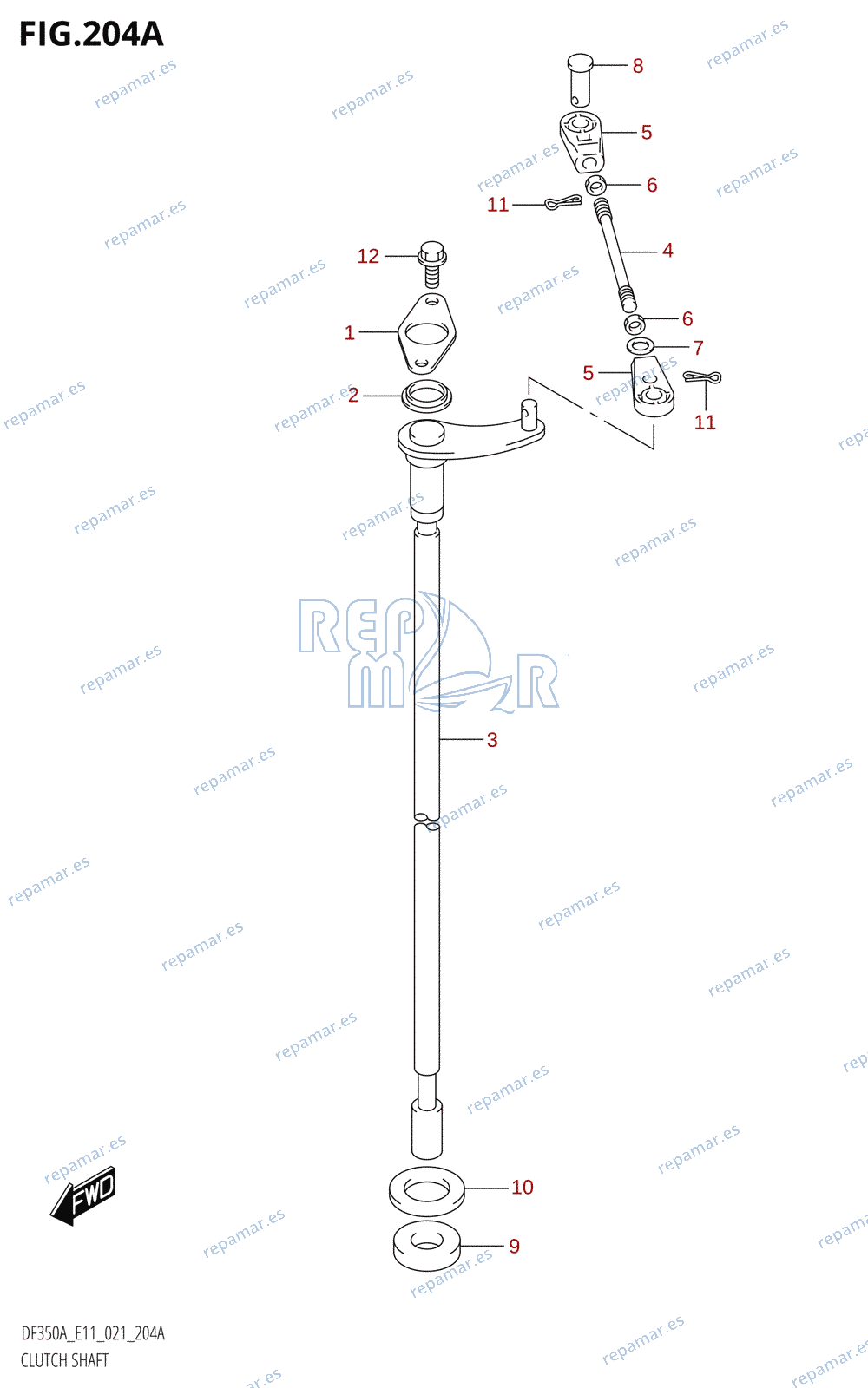 204A - CLUTCH SHAFT