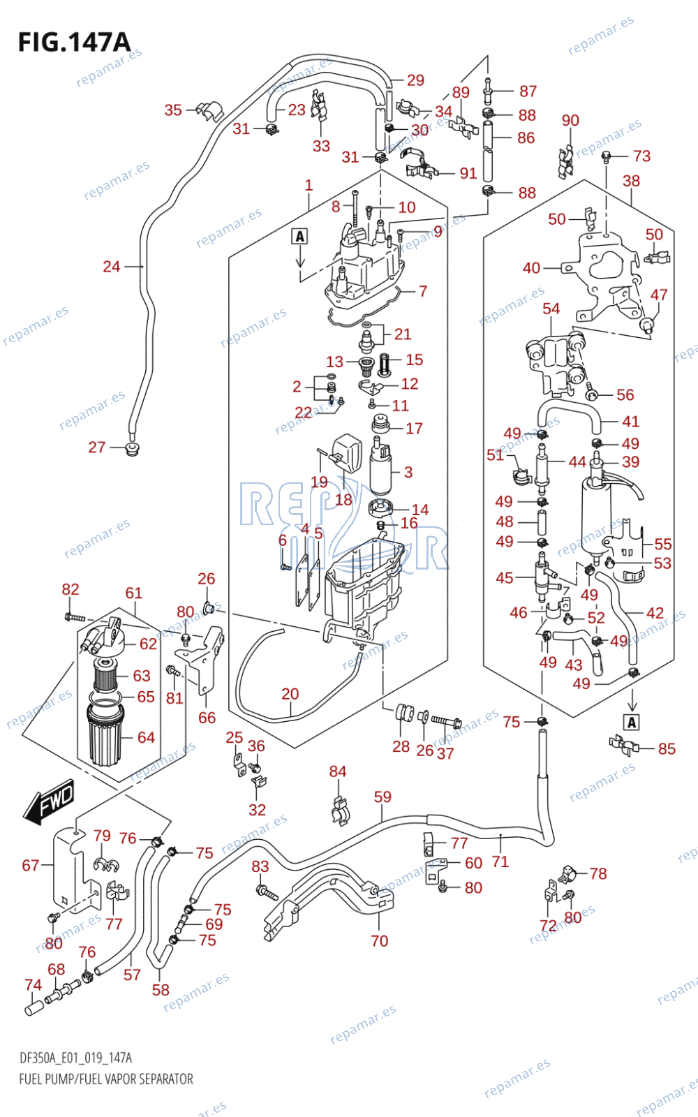 147A - FUEL PUMP /​ FUEL VAPOR SEPARATOR (E01)