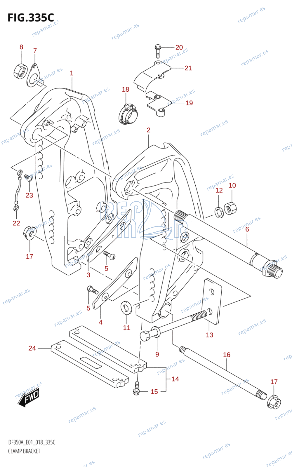 335C - CLAMP BRACKET (DF325A)