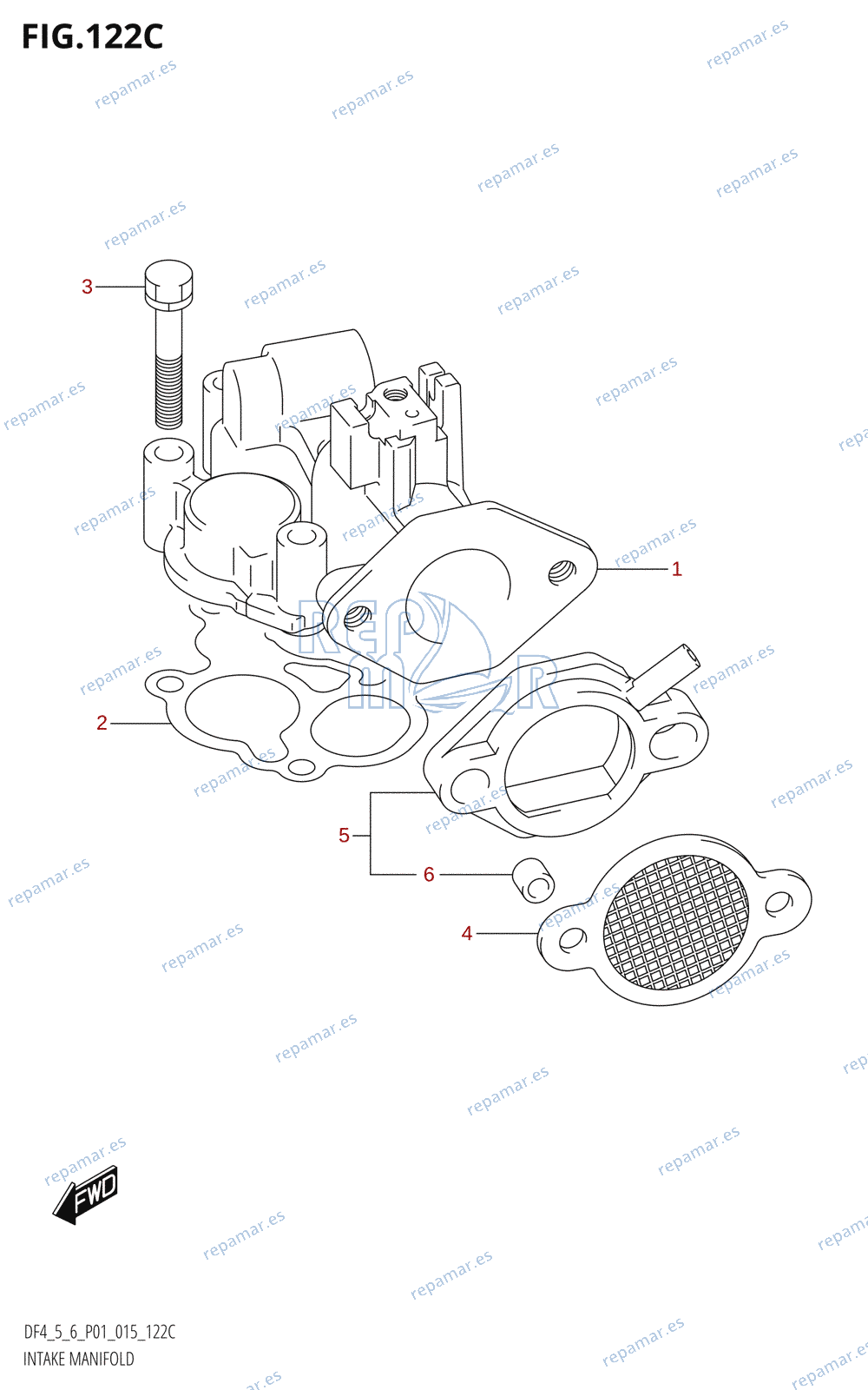 122C - INTAKE MANIFOLD (DF6:P01)