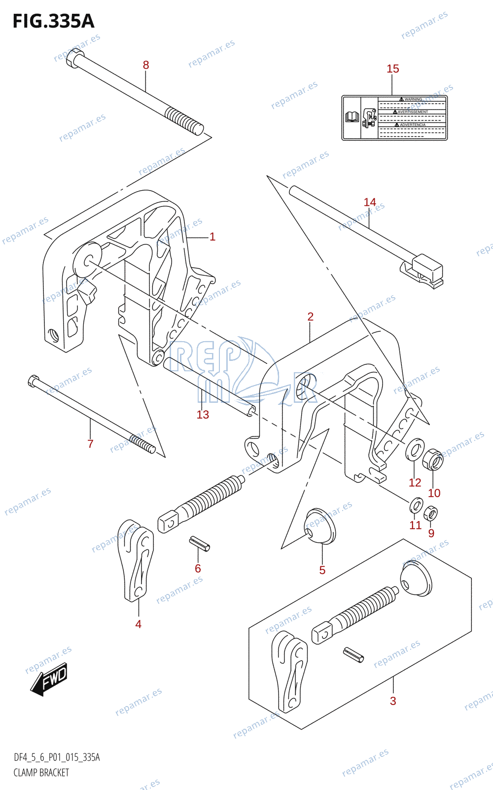 335A - CLAMP BRACKET