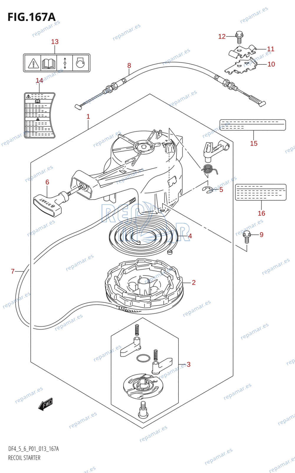 167A - RECOIL STARTER