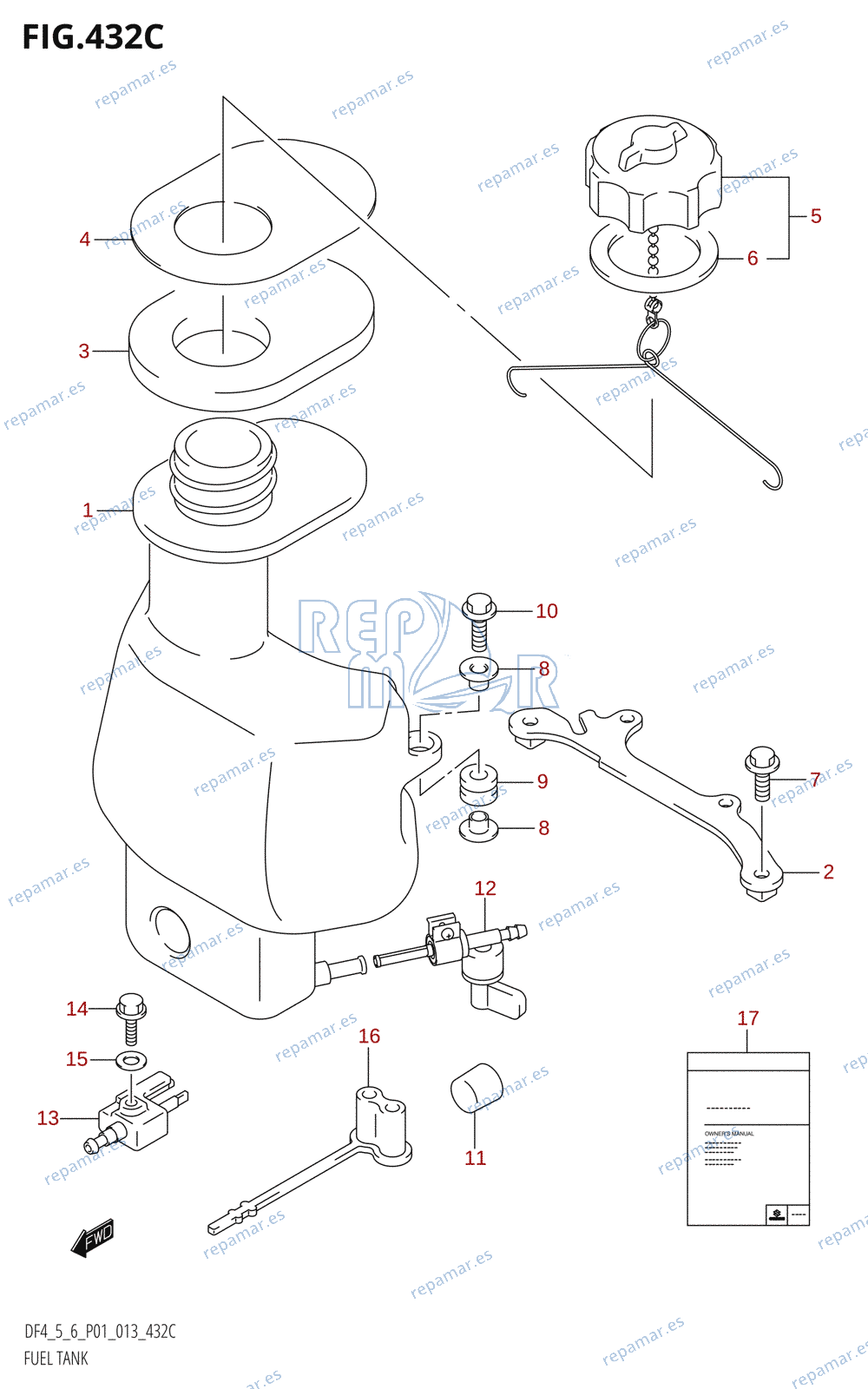 432C - FUEL TANK (DF6:P01)