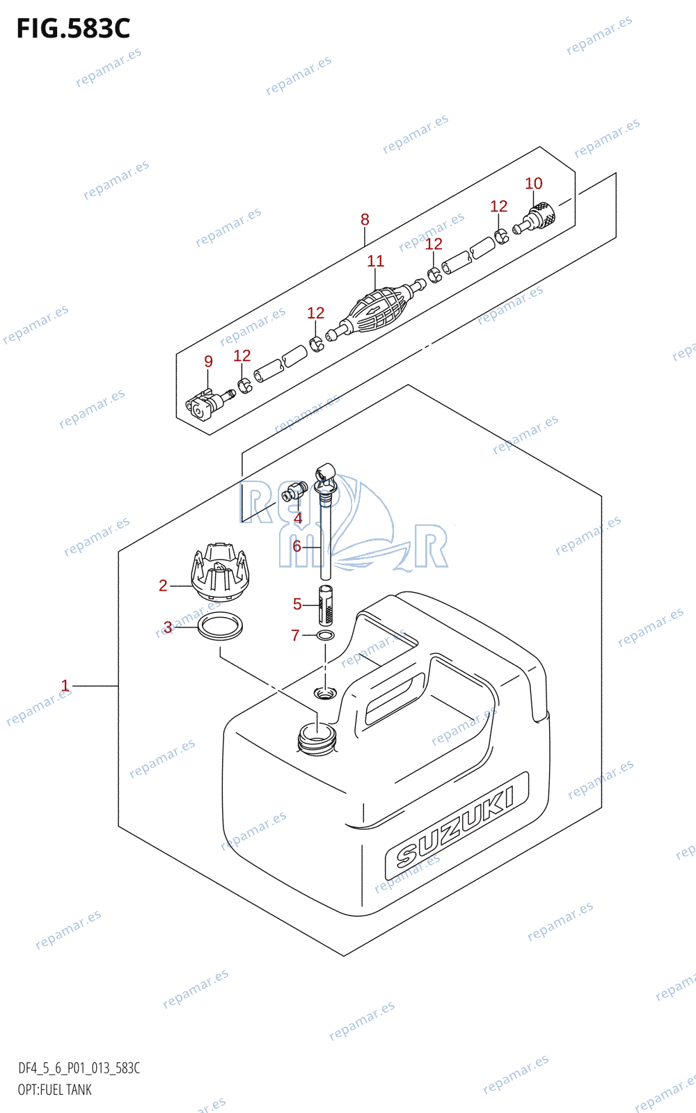 583C - OPT:FUEL TANK (DF6:P01)