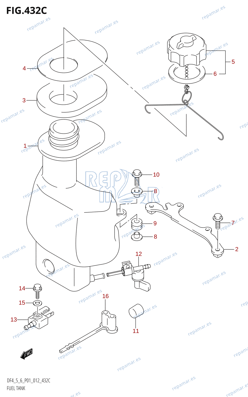 432C - FUEL TANK (DF6:P01)