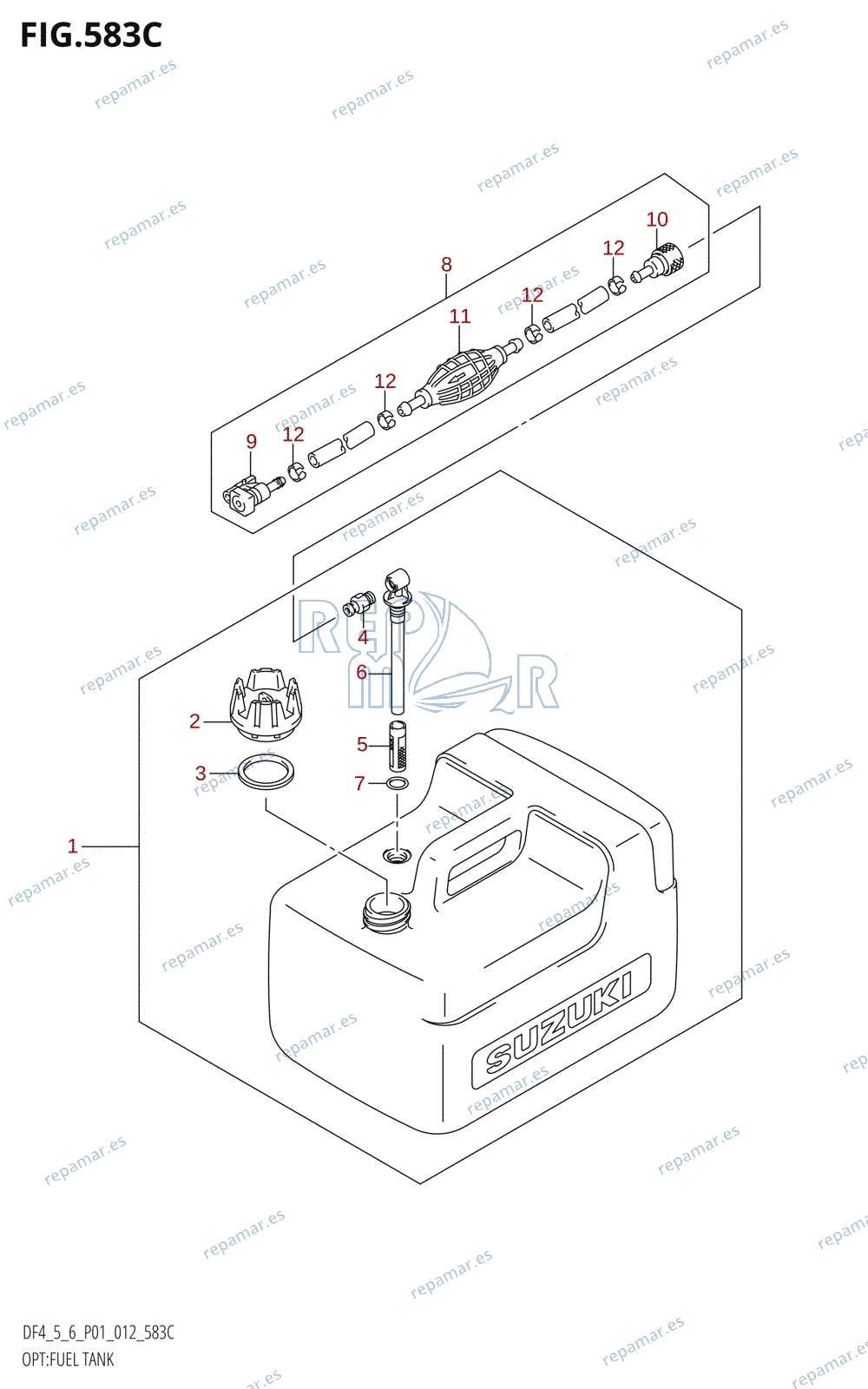 583C - OPT:FUEL TANK (DF6:P01)