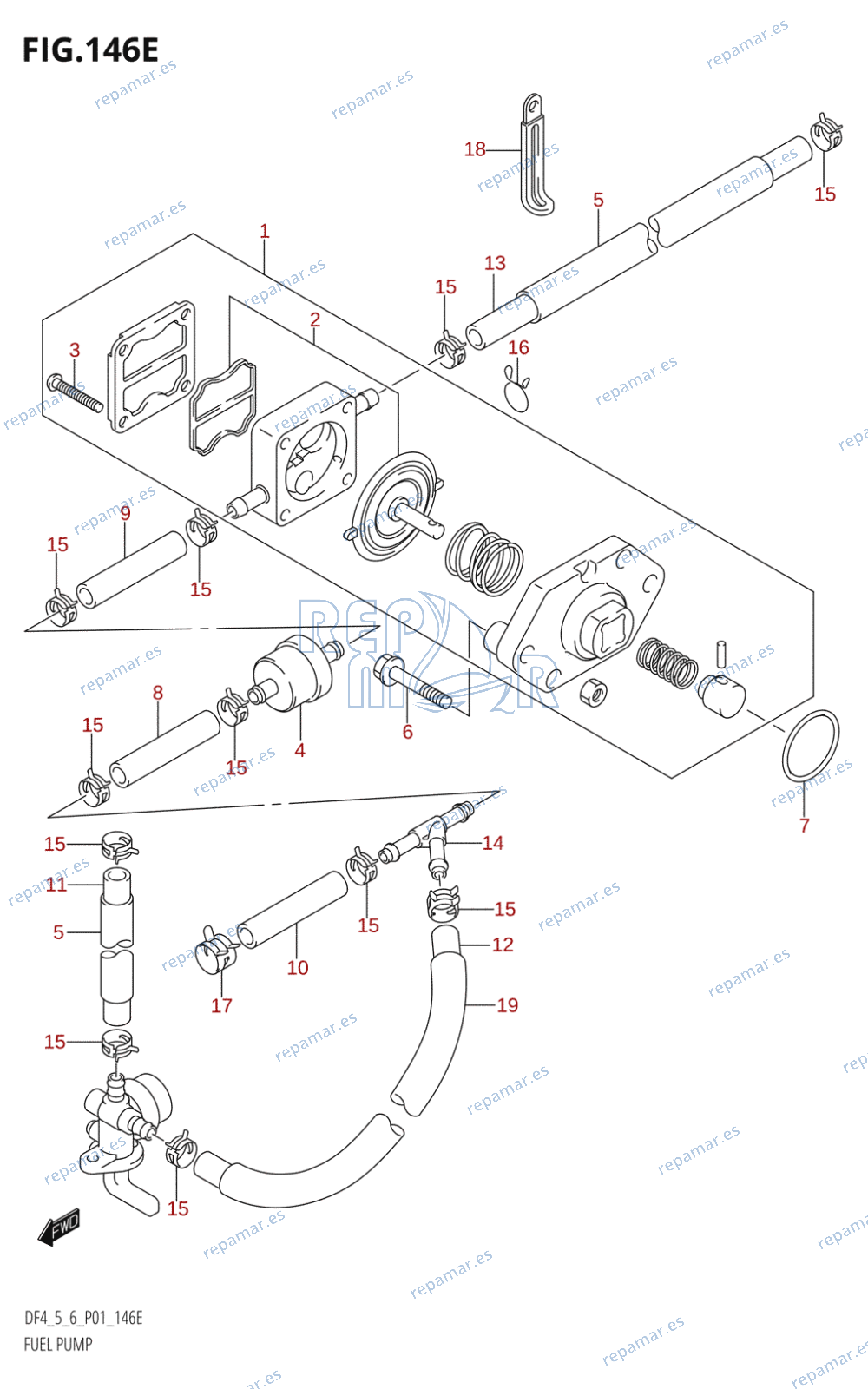 146E - FUEL PUMP ((DF5,DF6):(K5,K6,K7,K8,K9,K10,011))