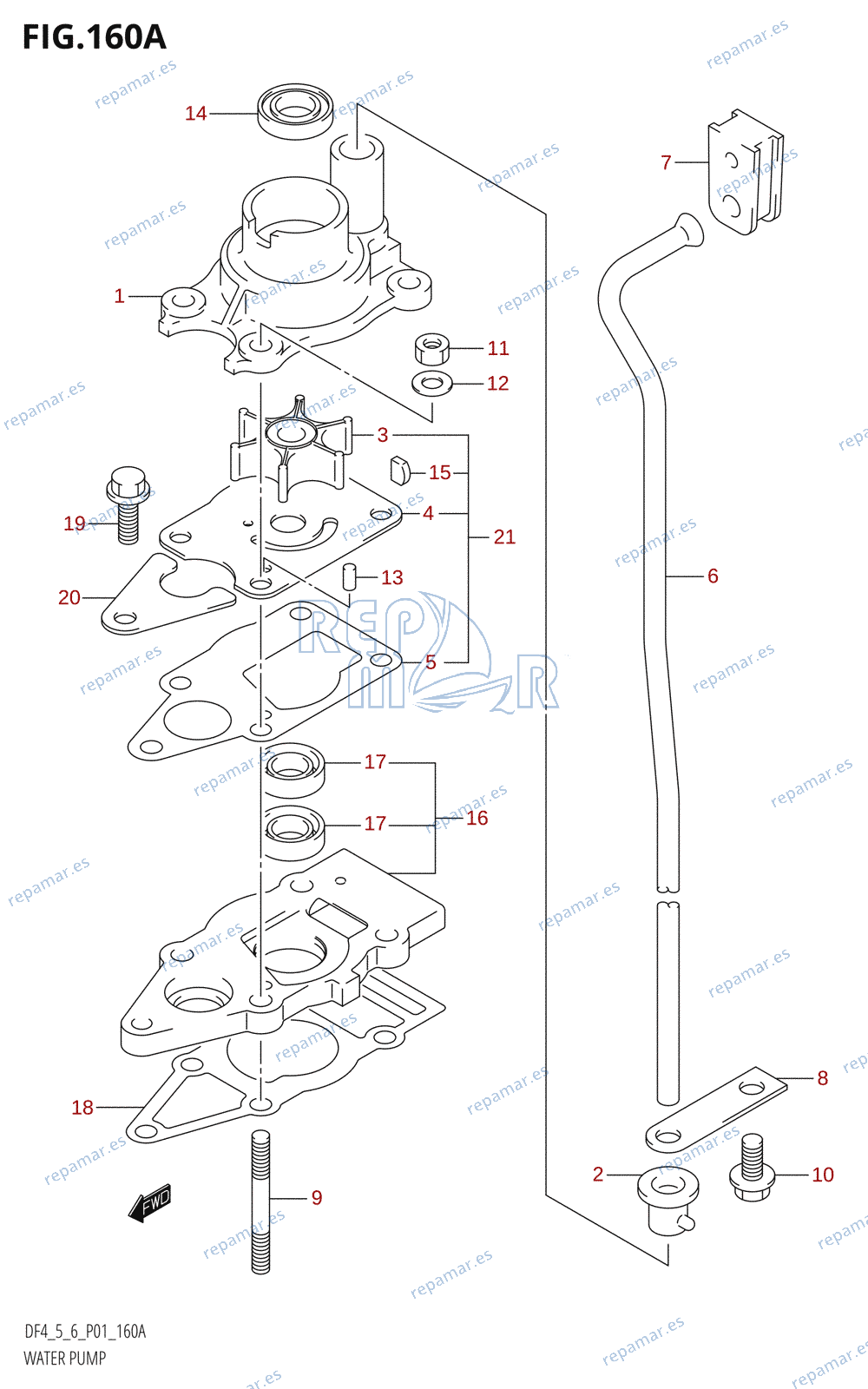 160A - WATER PUMP (K2,K3,K4)