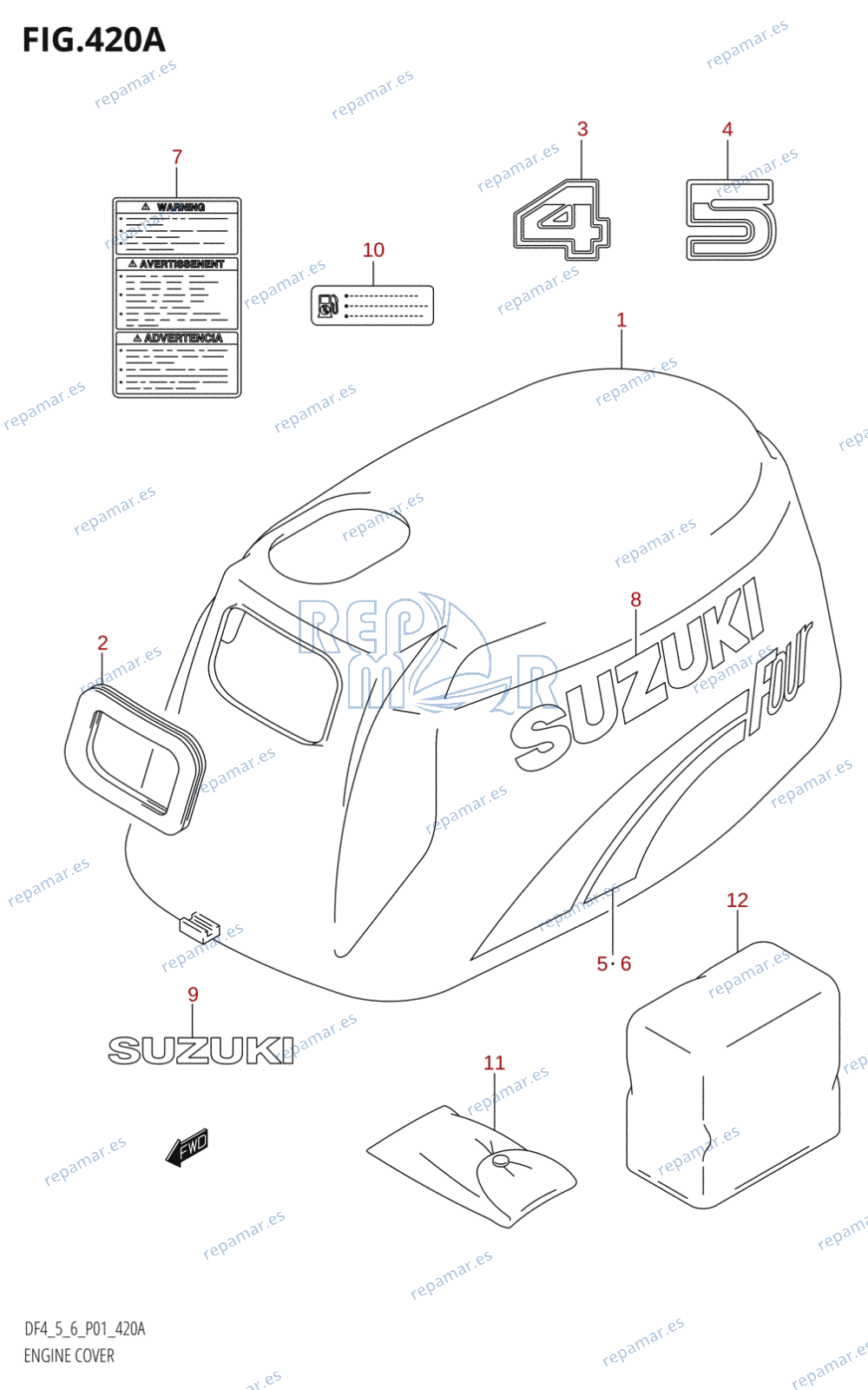 420A - ENGINE COVER (K2)