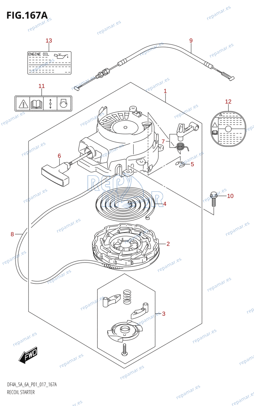 167A - RECOIL STARTER