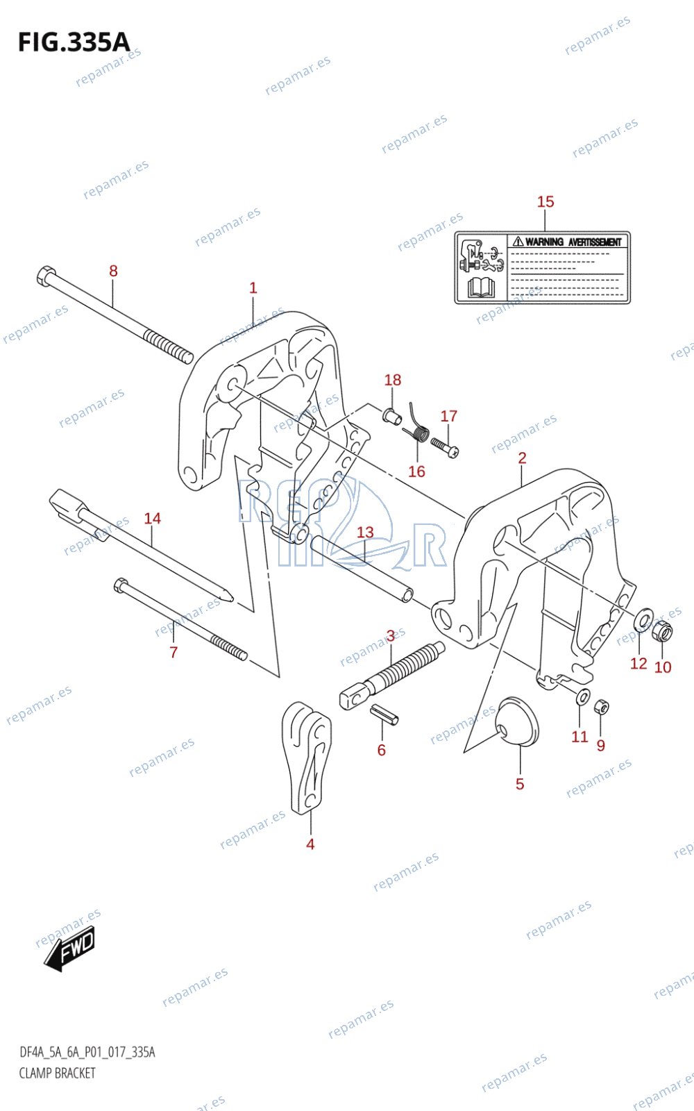 335A - CLAMP BRACKET