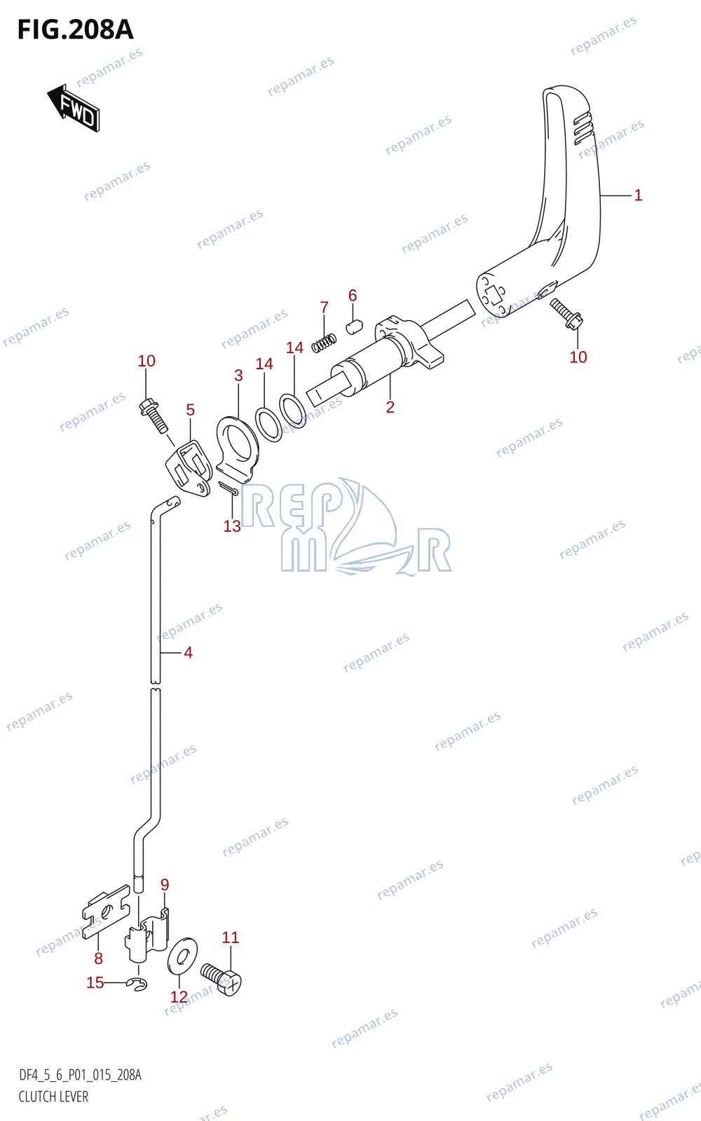 208A - CLUTCH LEVER