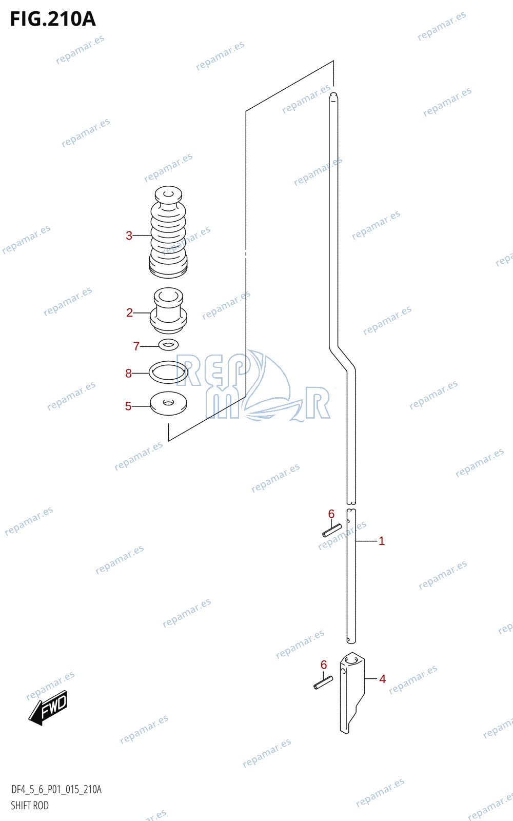 210A - SHIFT ROD