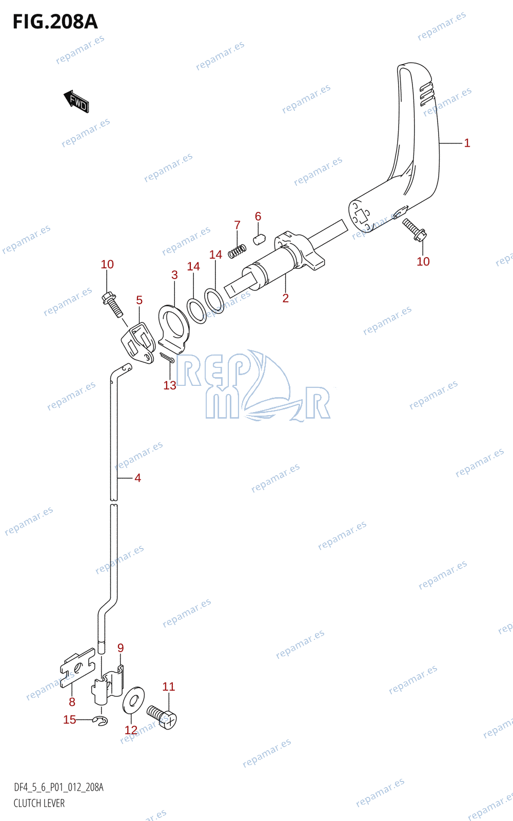 208A - CLUTCH LEVER