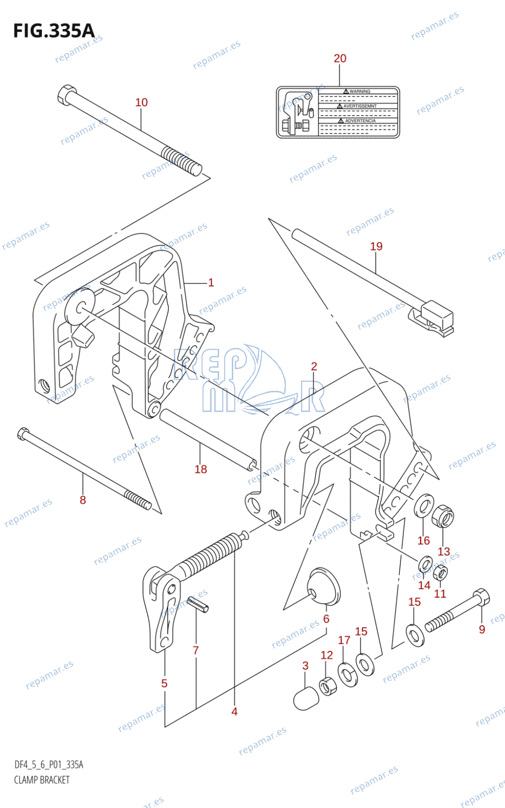 335A - CLAMP BRACKET