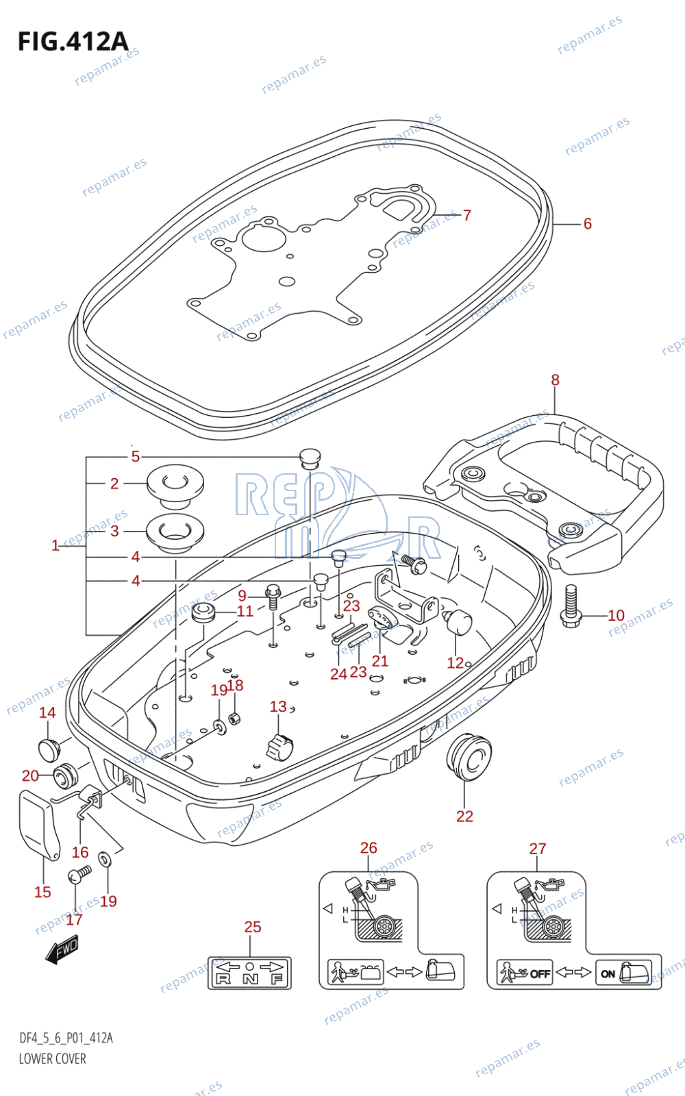 412A - LOWER COVER