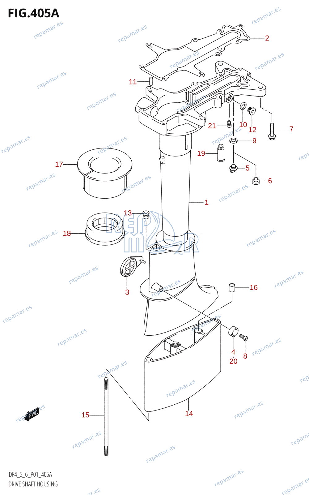 405A - DRIVE SHAFT HOUSING