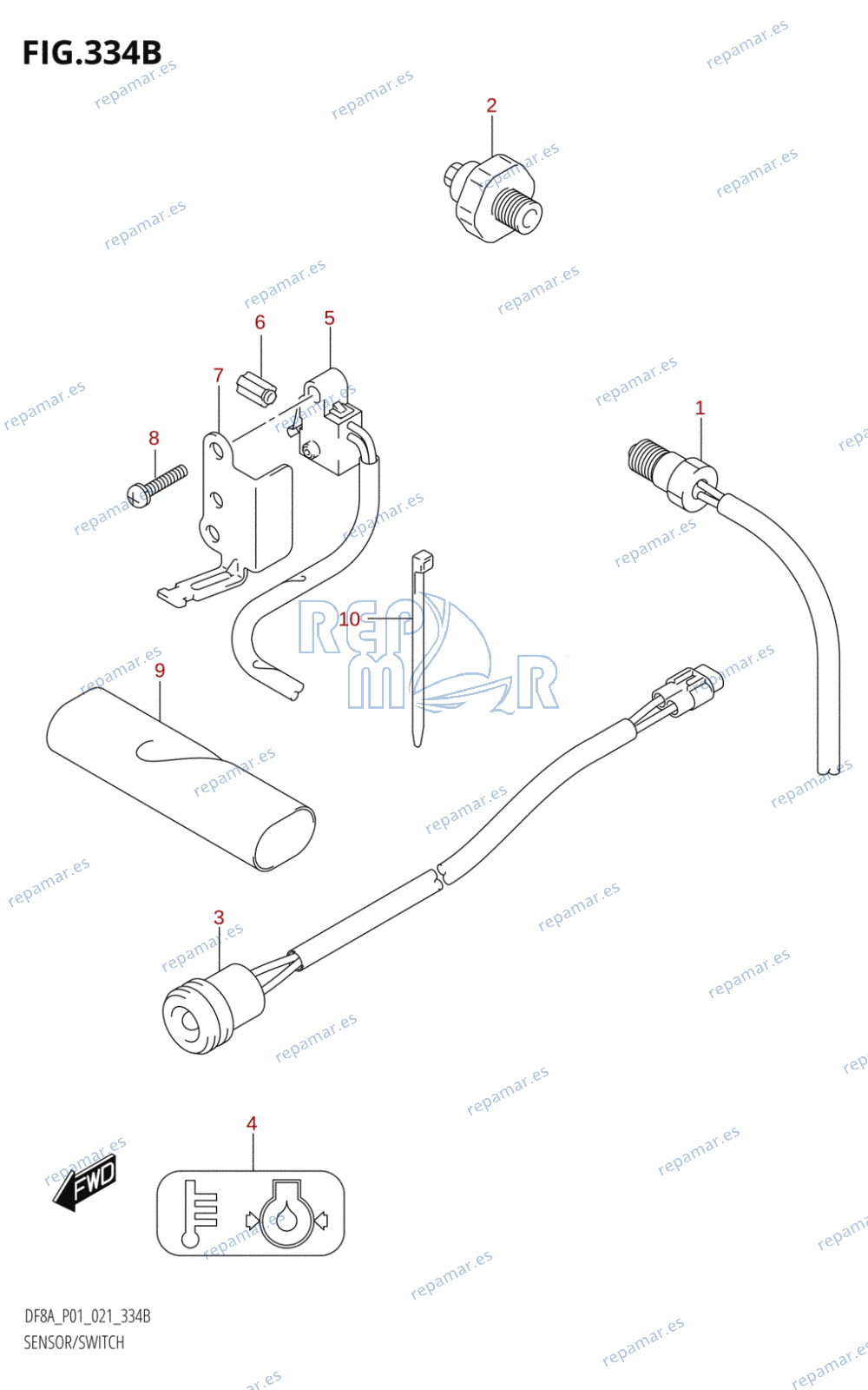 334B - SENSOR /​ SWITCH (DF8AR)