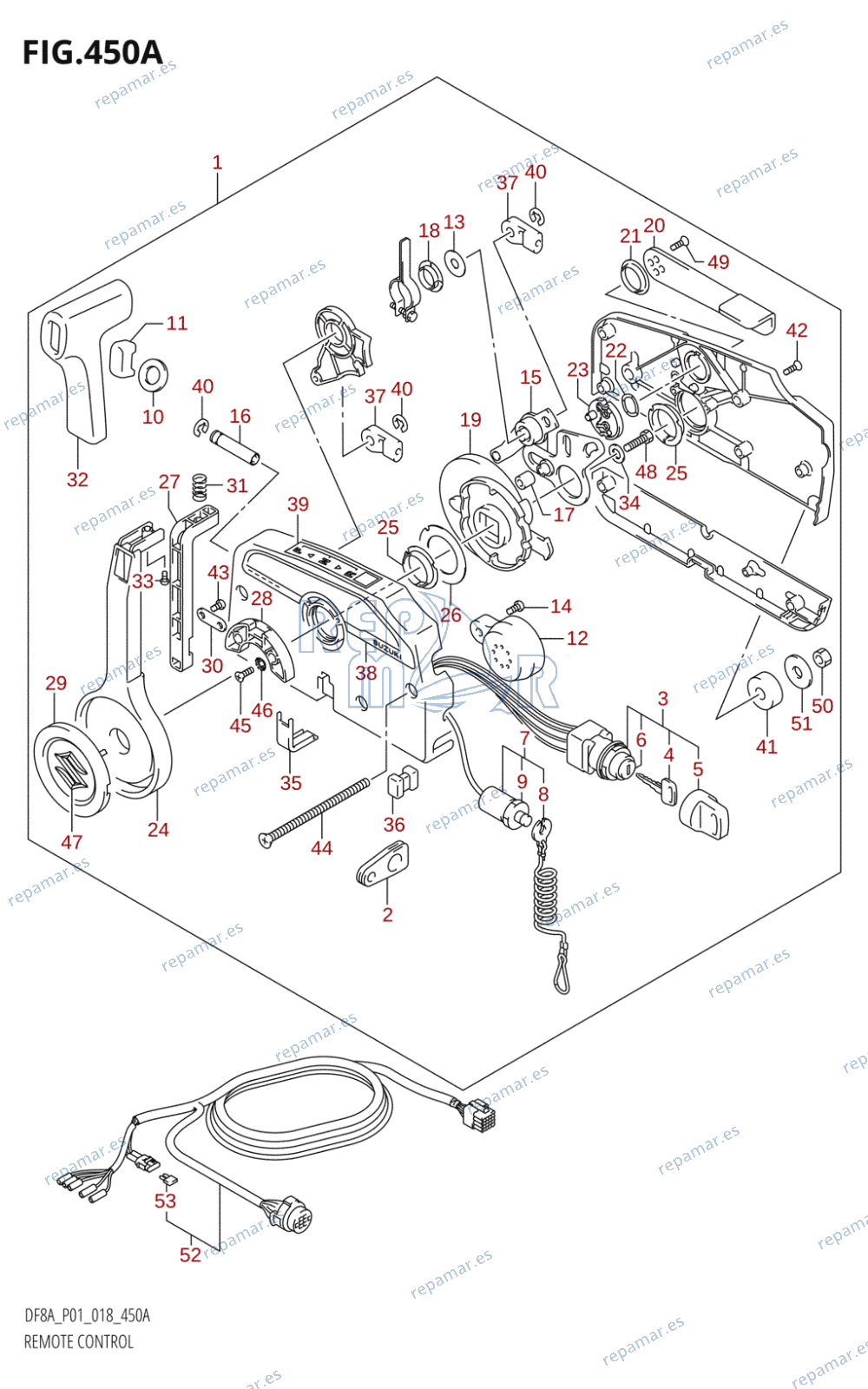 450A - REMOTE CONTROL (DF8AR,DF9.9AR)