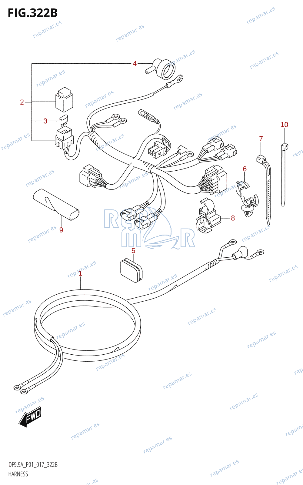 322B - HARNESS (DF8AR:P01)