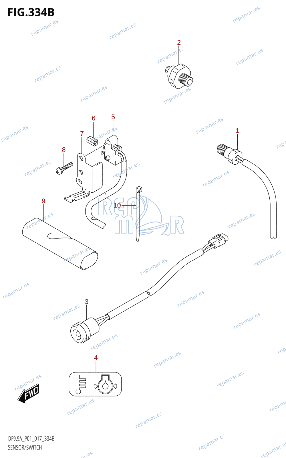 334B - SENSOR /​ SWITCH (DF8AR:P01)