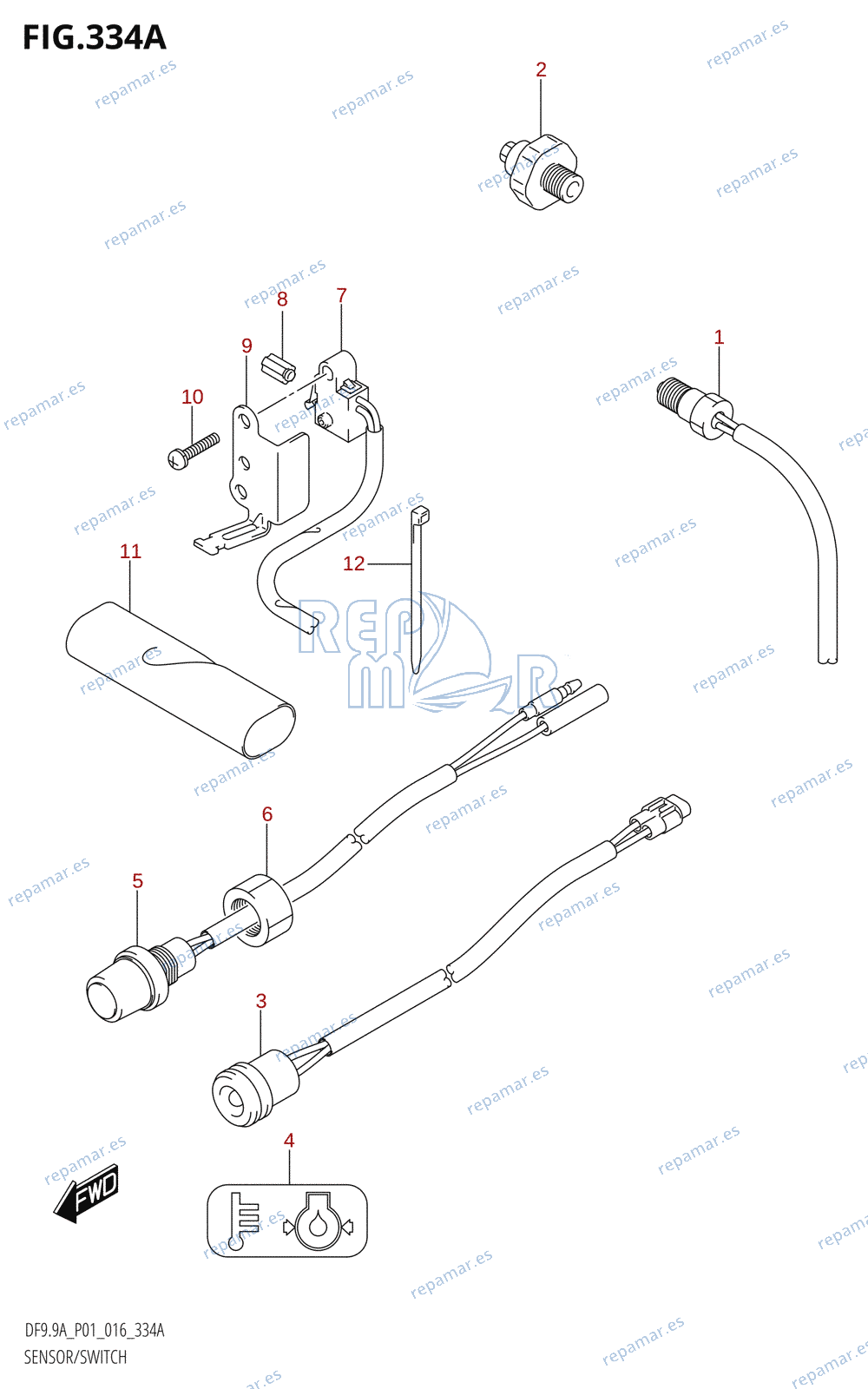 334A - SENSOR /​ SWITCH (DF8A:P01)