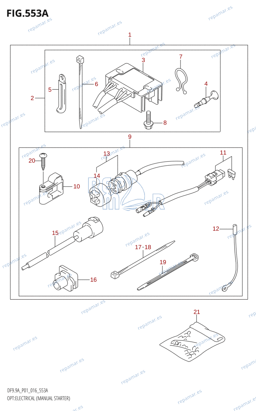 553A - OPT:ELECTRICAL (MANUAL STARTER) (DF8A:P01:M-STARTER)