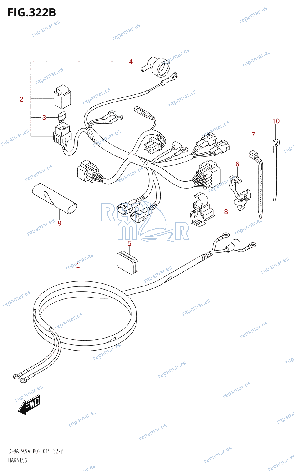 322B - HARNESS (DF8AR:P01)